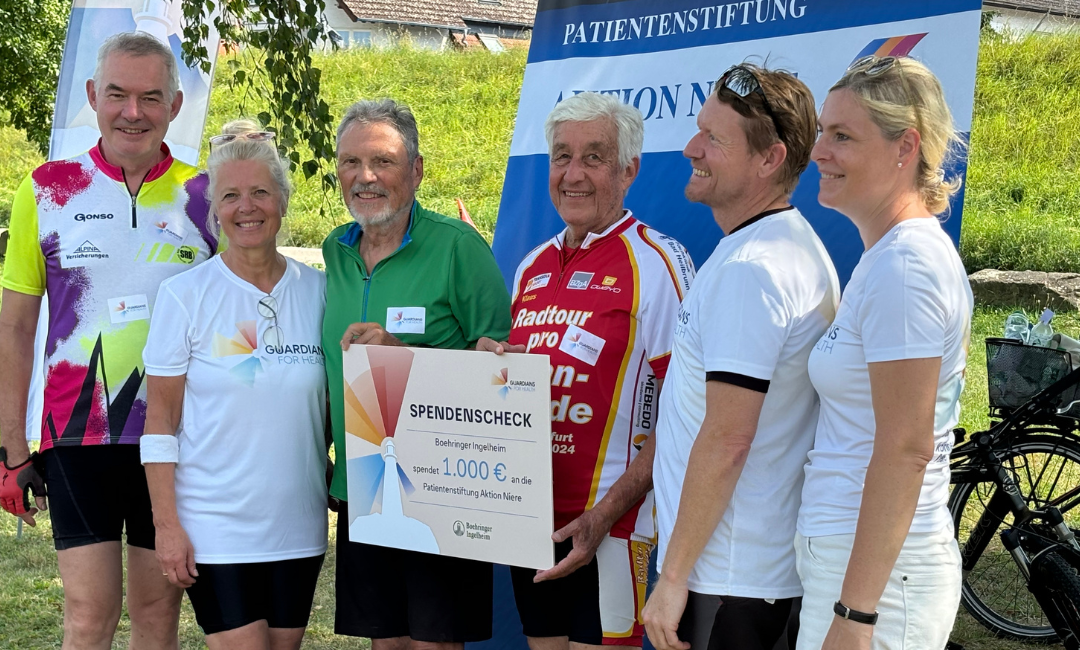 Guardians for Health radeln für die Früherkennung von Krankheiten