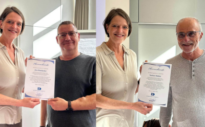 Wir gratulieren Norbert Hofste und Jens Randacher zur Ehrennandel des Bundesverband Niere e.V.